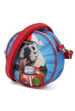 Krazymals Fashion bags - Krazymals shoulder bag Bulldog on the motorcycle