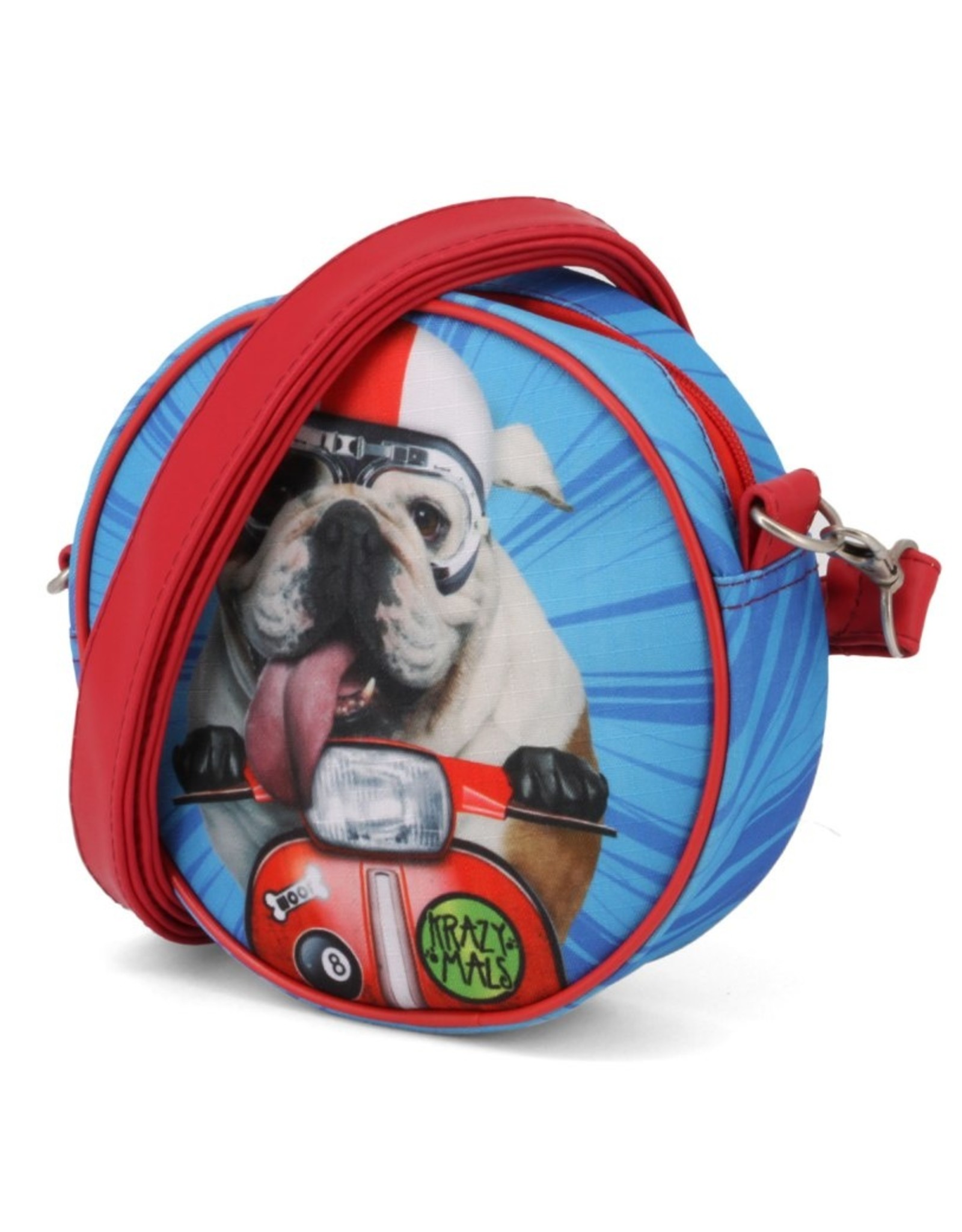 Krazymals Fashion bags - Krazymals shoulder bag Bulldog on the motorcycle