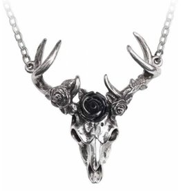Alchemy White Hart, Black Rose pendant and necklace Alchemy