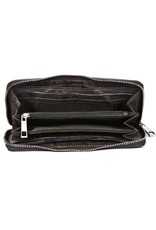 Bellicci Leather Wallets - Leather purse washed leather Bellicci (grey)