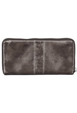 Bellicci Leather Wallets - Leather purse washed leather Bellicci (grey)