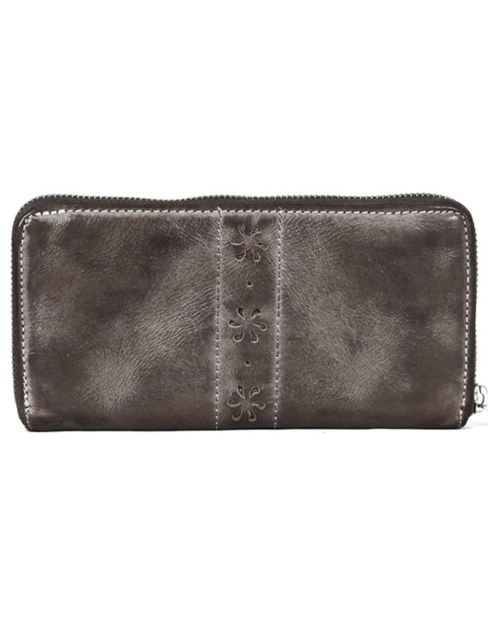 Bellicci Leather Wallets - Leather purse washed leather Bellicci (grey)