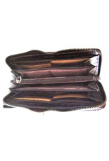 Bellicci Leather Wallets - Leather purse washed leather Bellicci (d.brown)