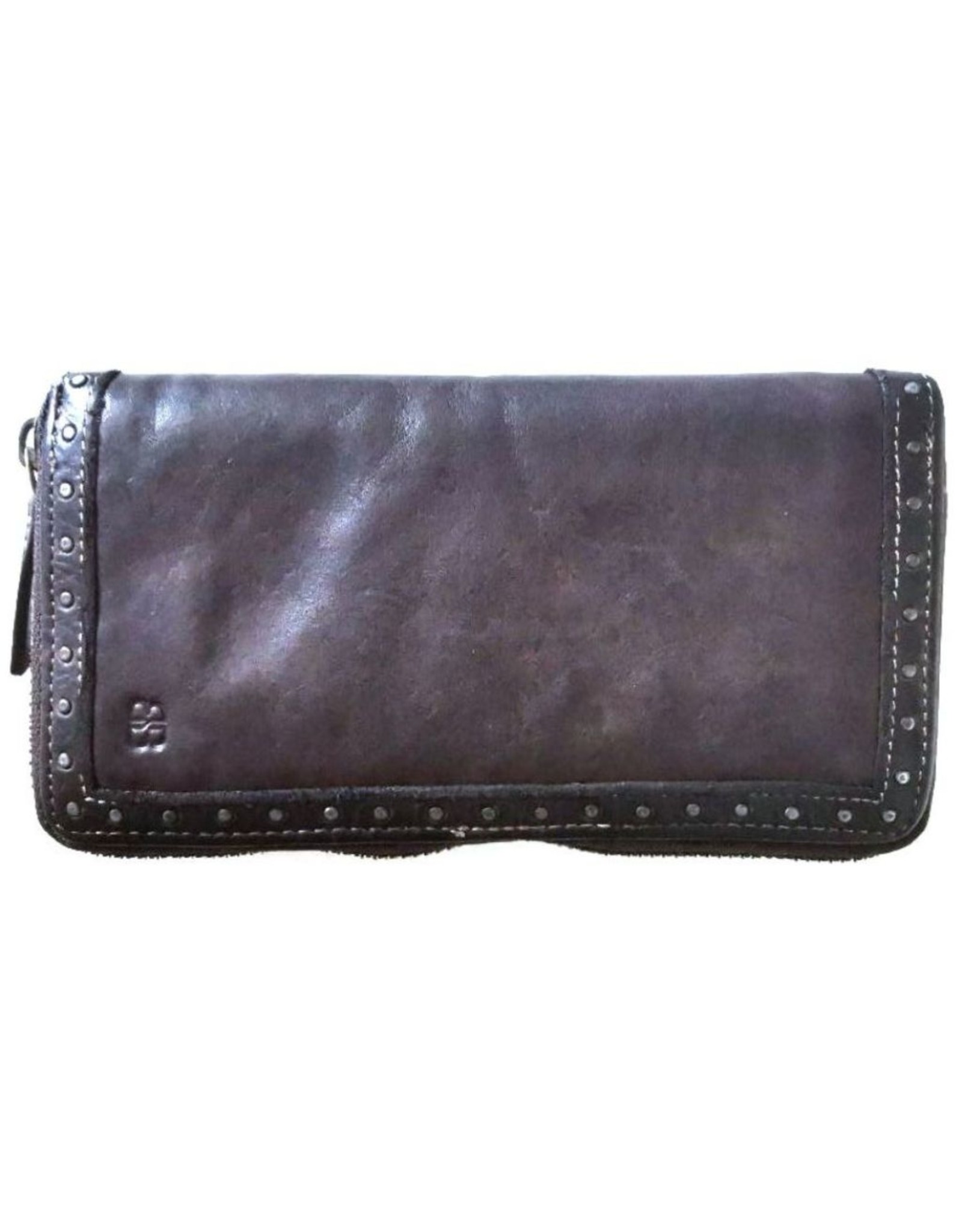 Bellicci Leather Wallets - Leather purse washed leather Bellicci (d.brown)