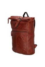 Old West Leather backpacks Leather shoppers -  Roll-Top backpack Old West 13,3" (dark cognac)