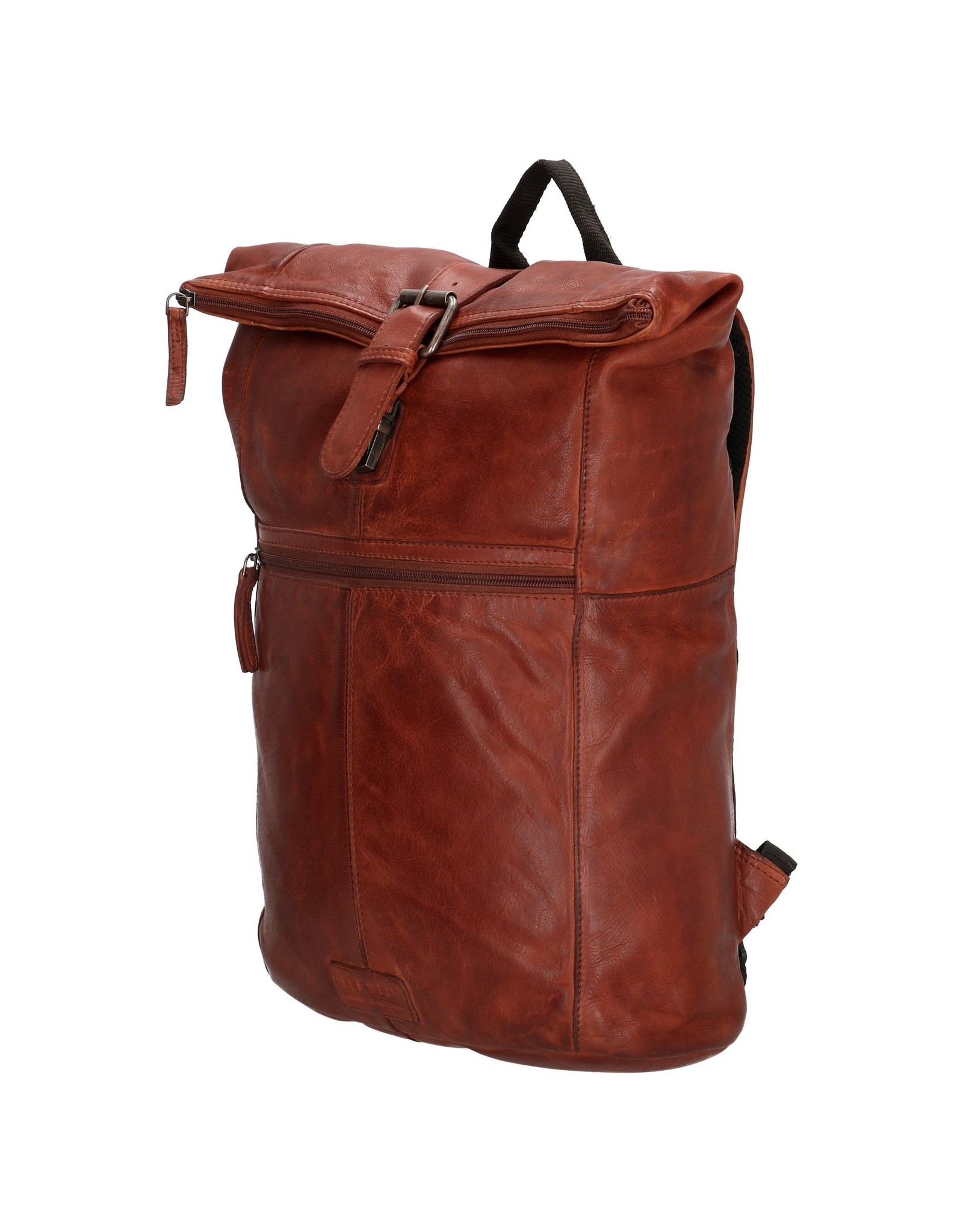 Leather Roll Top backpack Old West 13 3