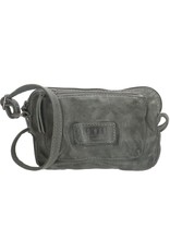 Old West Leather Festival bags, waist bags and belt bags - Little shoulder bag washed leather Old West (grey)