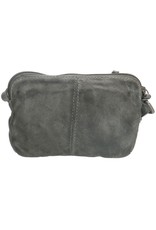 Old West Leather Festival bags, waist bags and belt bags - Little shoulder bag washed leather Old West (grey)