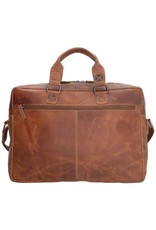 Old West Leren werktassen en Leren laptoptassen - Laptoptas Old West 15,6 " gelooid leer (camel)