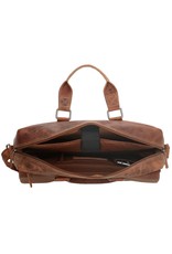 Old West Leather laptop bags - Laptop bag Old West 15,6" tanned leather  (camel)