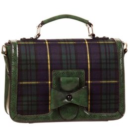 Banned Banned Retro handtas Tartan groen