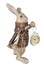 C&E Giftware Figurines Collectables - Rabbit with Clock figurine 25cm