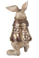 C&E Giftware Figurines Collectables - Rabbit with Clock figurine 25cm