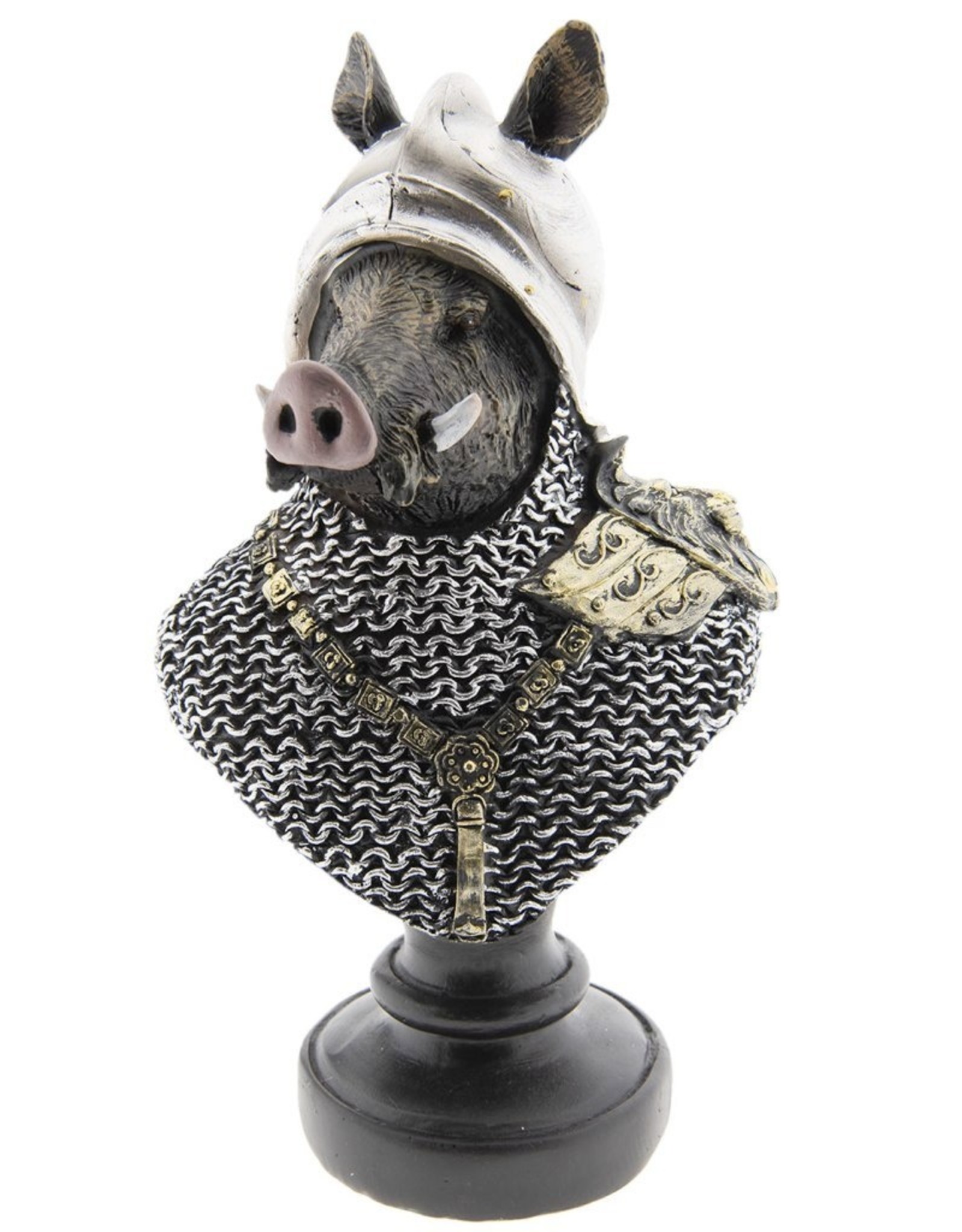 C&E Giftware Figurines Collectables - Wild Boar Knight statue 25cm (bust)