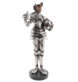 C&E Shepherd Dog Medieval Knight statue 32cm