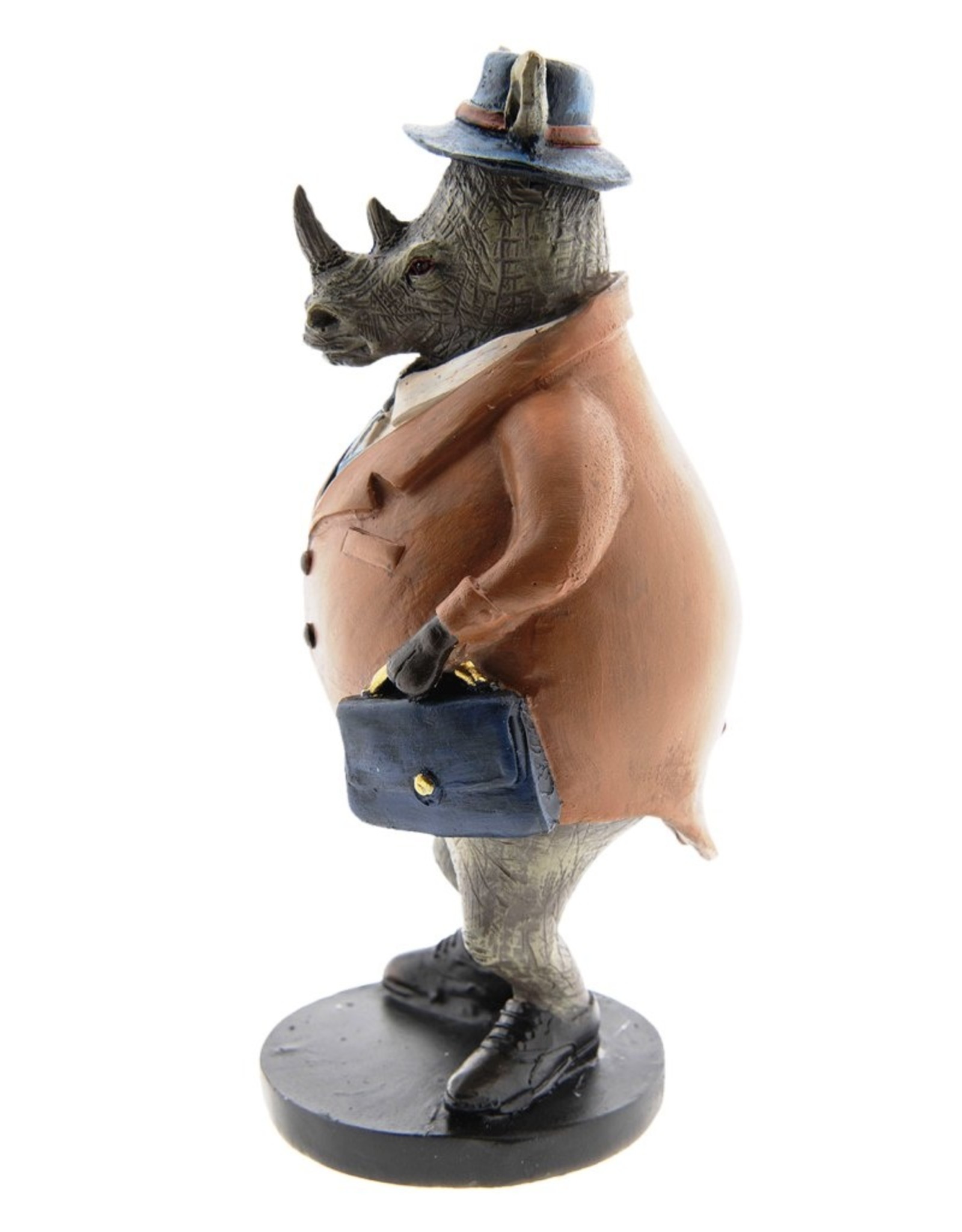 C&E Giftware Figurines Collectables - Rhino with Briefcase statue 19cm