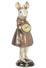 C&E Giftware Figurines Collectables - Mouse Princess with Clock figurine 30cm