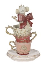 C&E Giftware Figurines Collectables - Mouse Princess in Tea Mug figurine 16cm