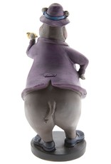 C&E Giftware Figurines Collectables - Hippopotamus Gentlemen with Pipe figurine 19cm