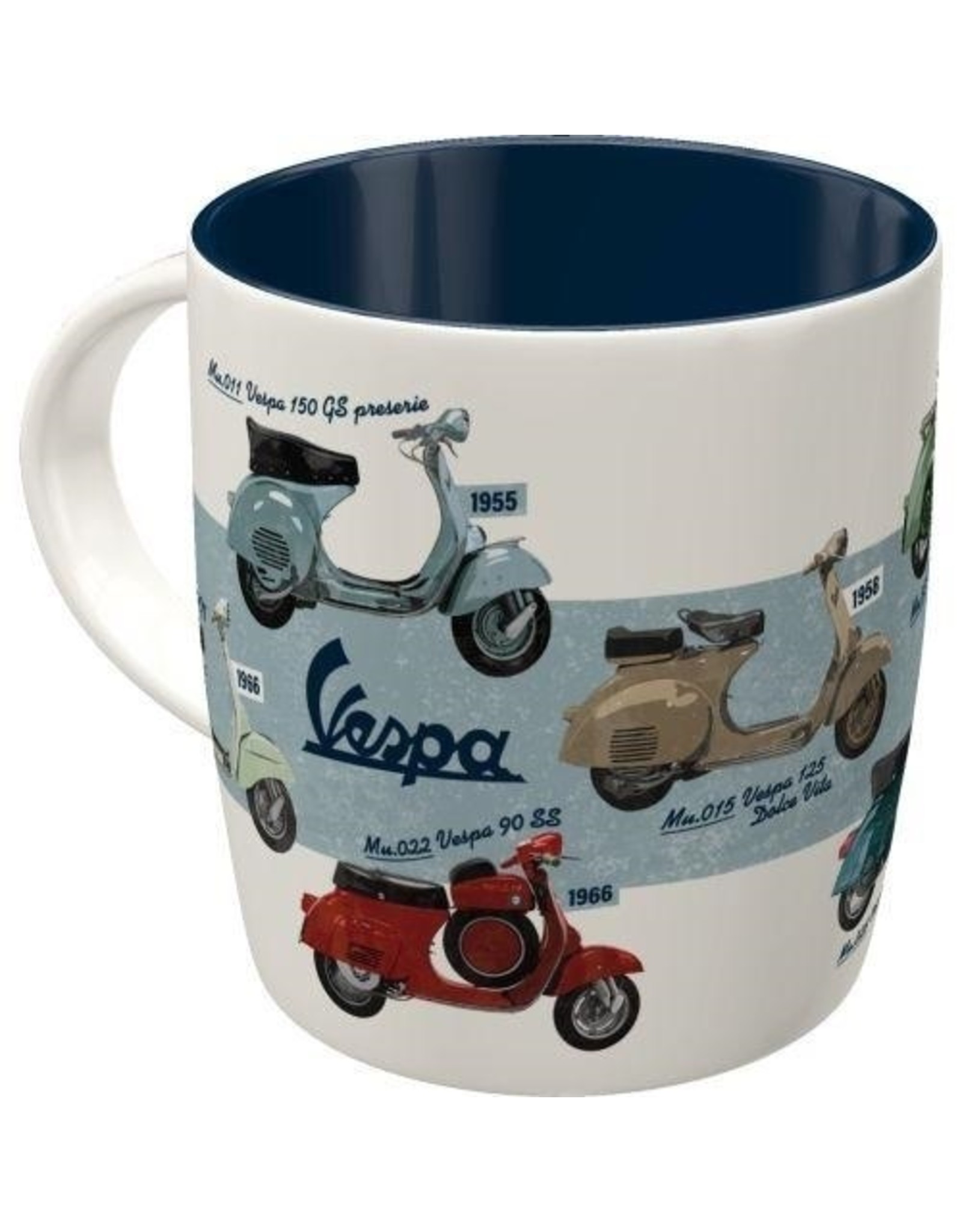 Nostalgic Art Bekers en Kelken - Vespa Chart mok - magnetron en vaatwasser bestendigd