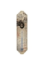 Nostalgic Art Giftware Beelden Collectables -Route 66 Bike Map Thermometer