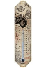 Nostalgic Art Giftware Beelden Collectables -Route 66 Bike Map Thermometer