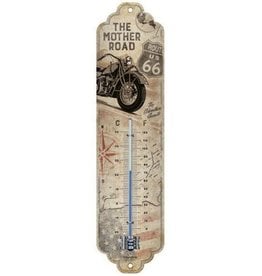 Nostalgic Art Route 66 Bike Map Thermometer