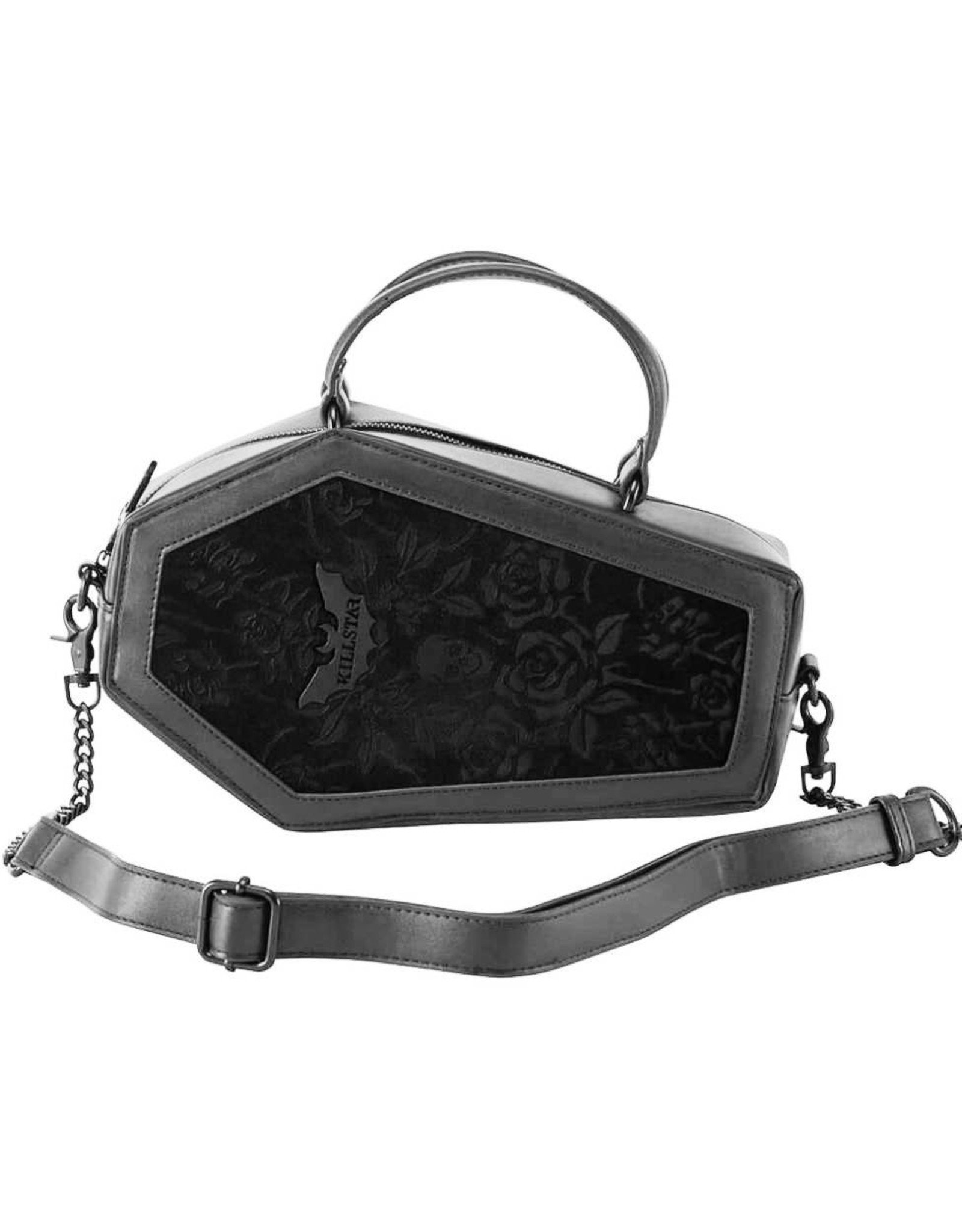 Killstar Killstar tassen en accessoires - Killstar Vampire's Kiss doodskist handtas (zwart)