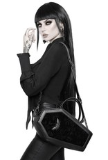 Killstar Killstar tassen en accessoires - Killstar Vampire's Kiss doodskist handtas (zwart)