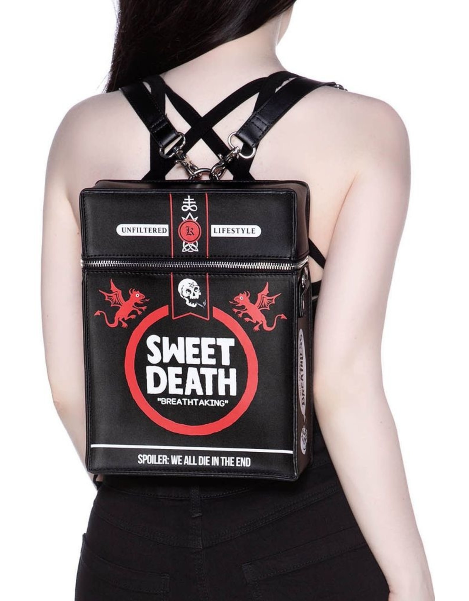 Killstar Killstar bags and accessories - Killstar Sweet Death backpack-shoulder bag