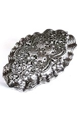 Acco Buckles - Buckle with Victorian Ornament - solid metal