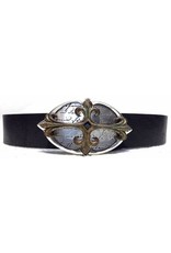 Acco Leather belts and buckles - Leather Belt with Buckle Ancient Cross2