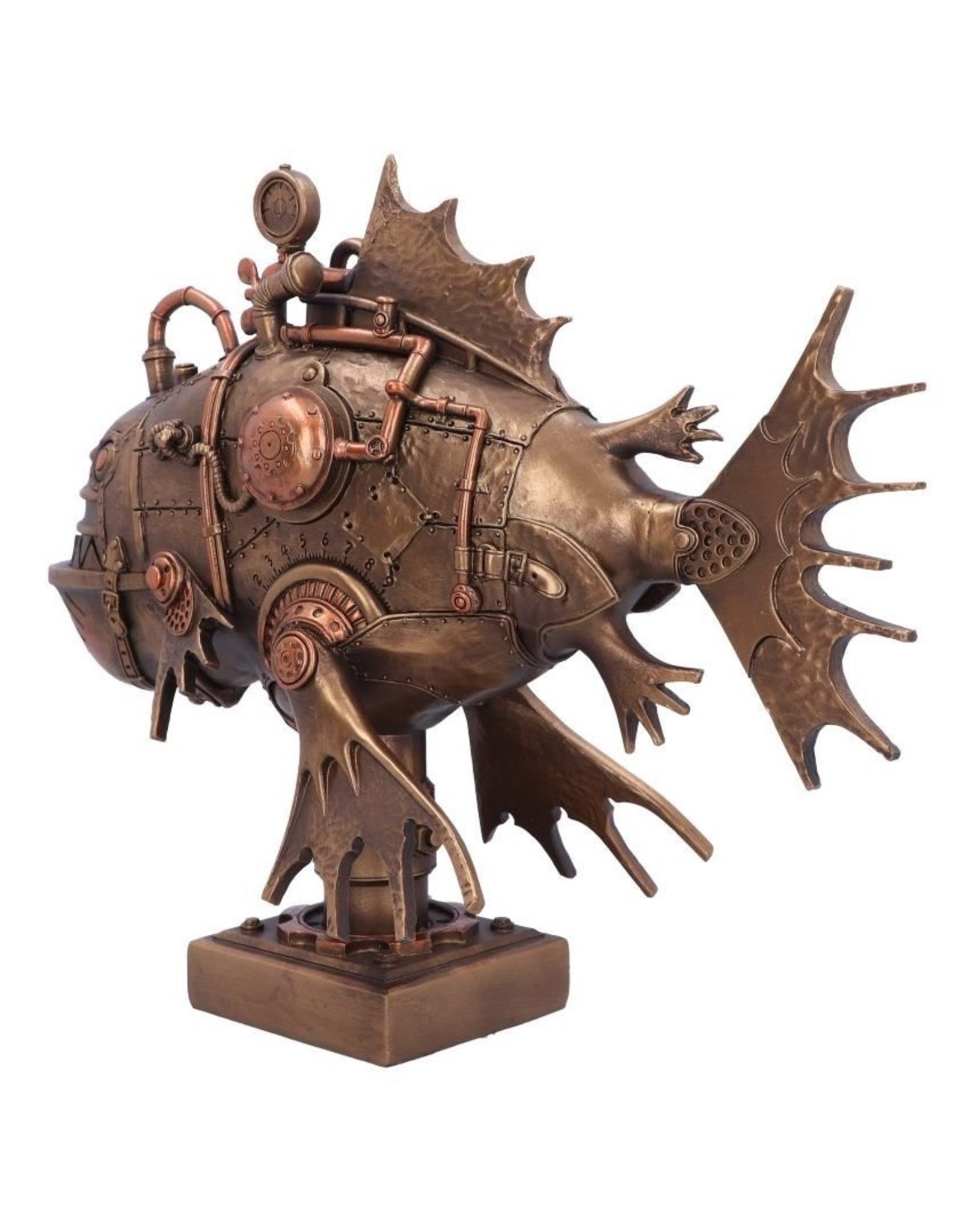 Veronese Design Steampunk Perpetual Piranha by Nemesis Now