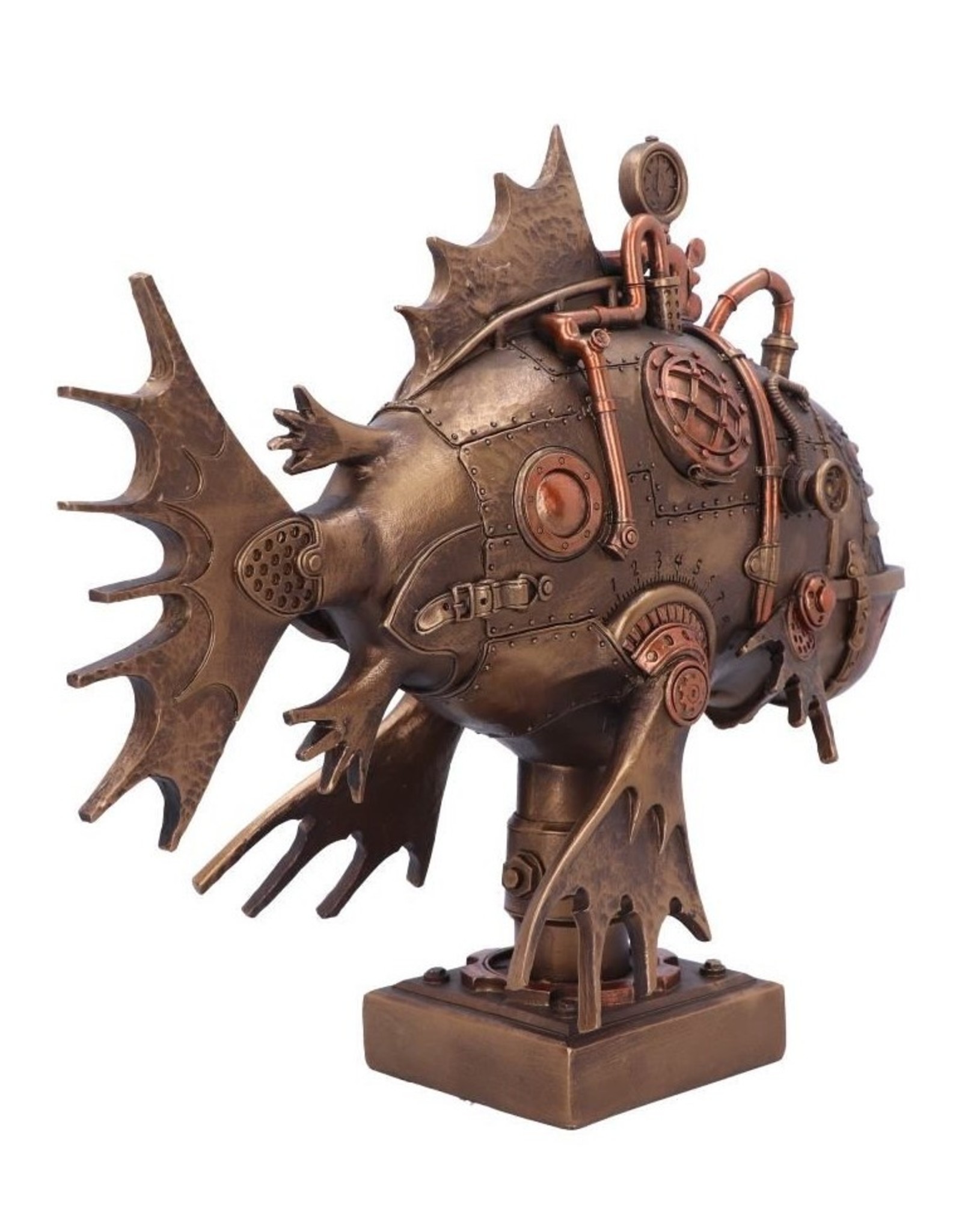 Veronese Design Steampunk Perpetual Piranha by Nemesis Now