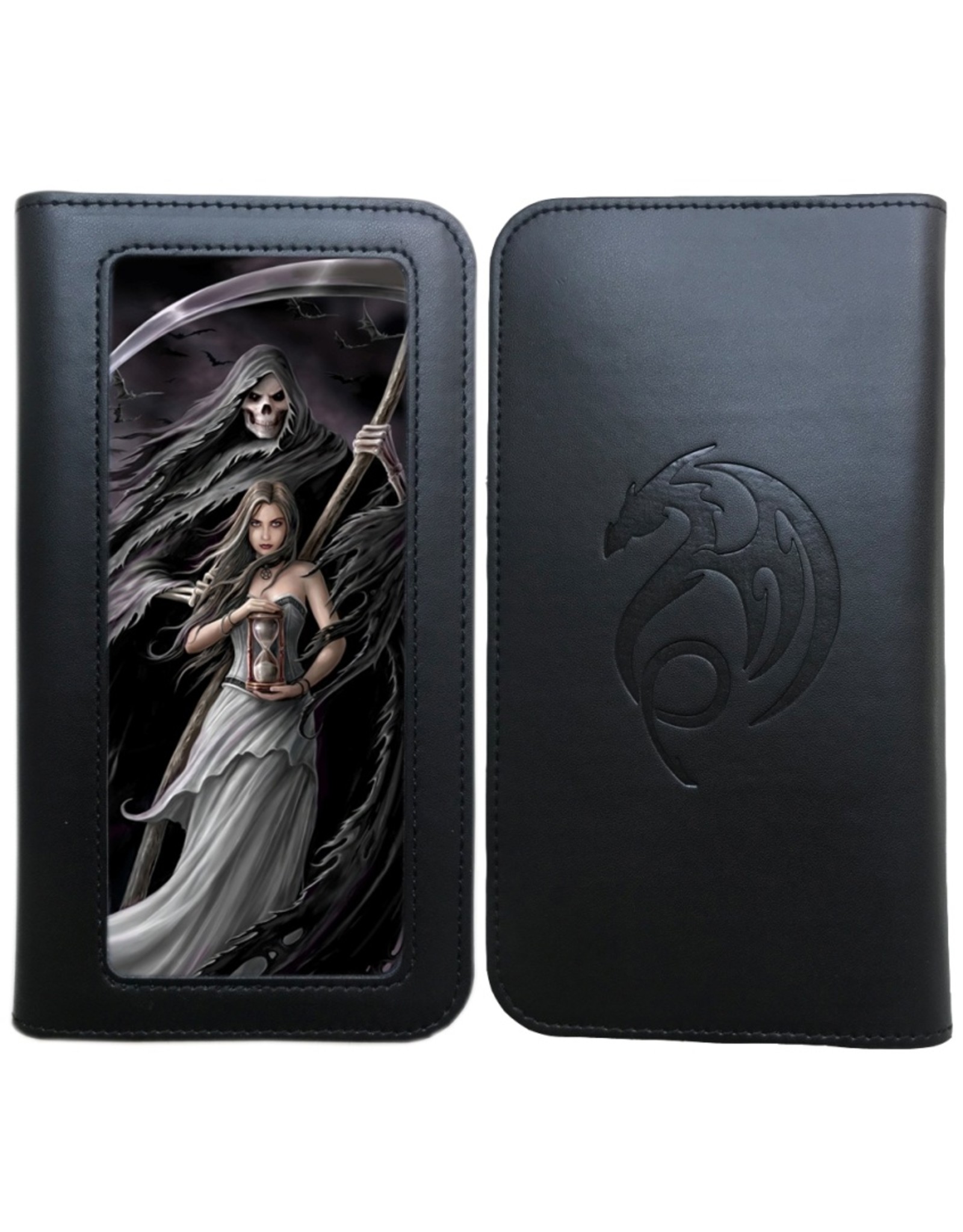 Anne Stokes 3D Wallets and Purses - 3D lenticular Phone Wallet Summon The Reaper - Anne Stokes