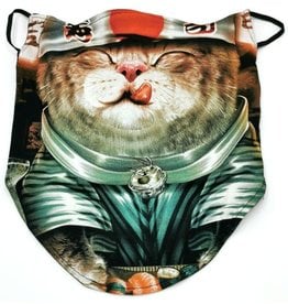 Wild Biker-scarf Ninja Cat