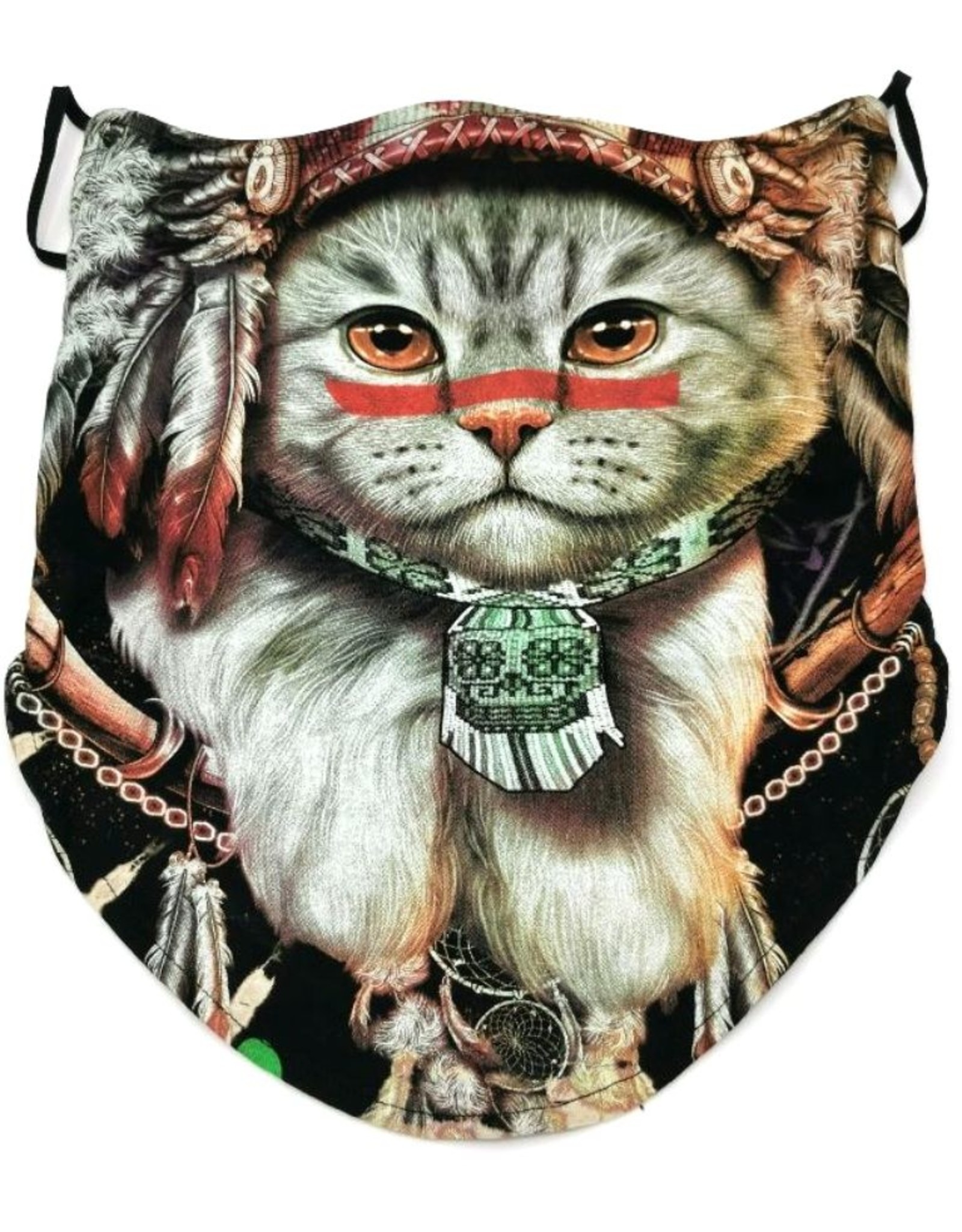 Wild Design Biker scarfs -Biker-scarf Indian Cat