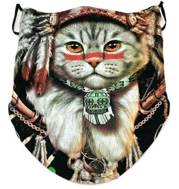 Wild Biker-scarf Indian Cat