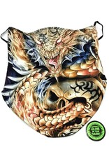 Wild Design Biker scarfs - Biker-scarf Dragon and tribal skull