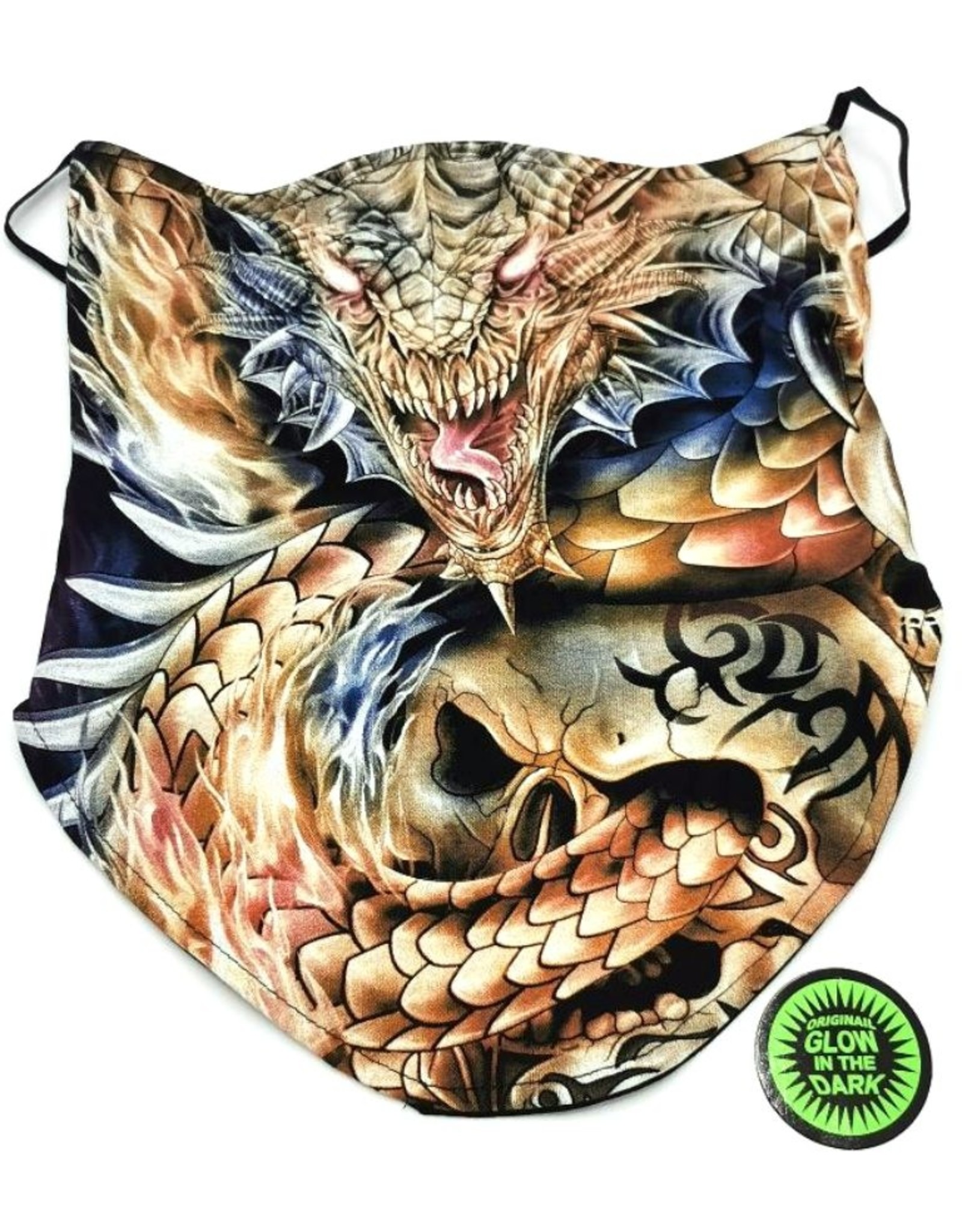 Wild Design Biker scarfs - Biker-scarf Dragon and tribal skull
