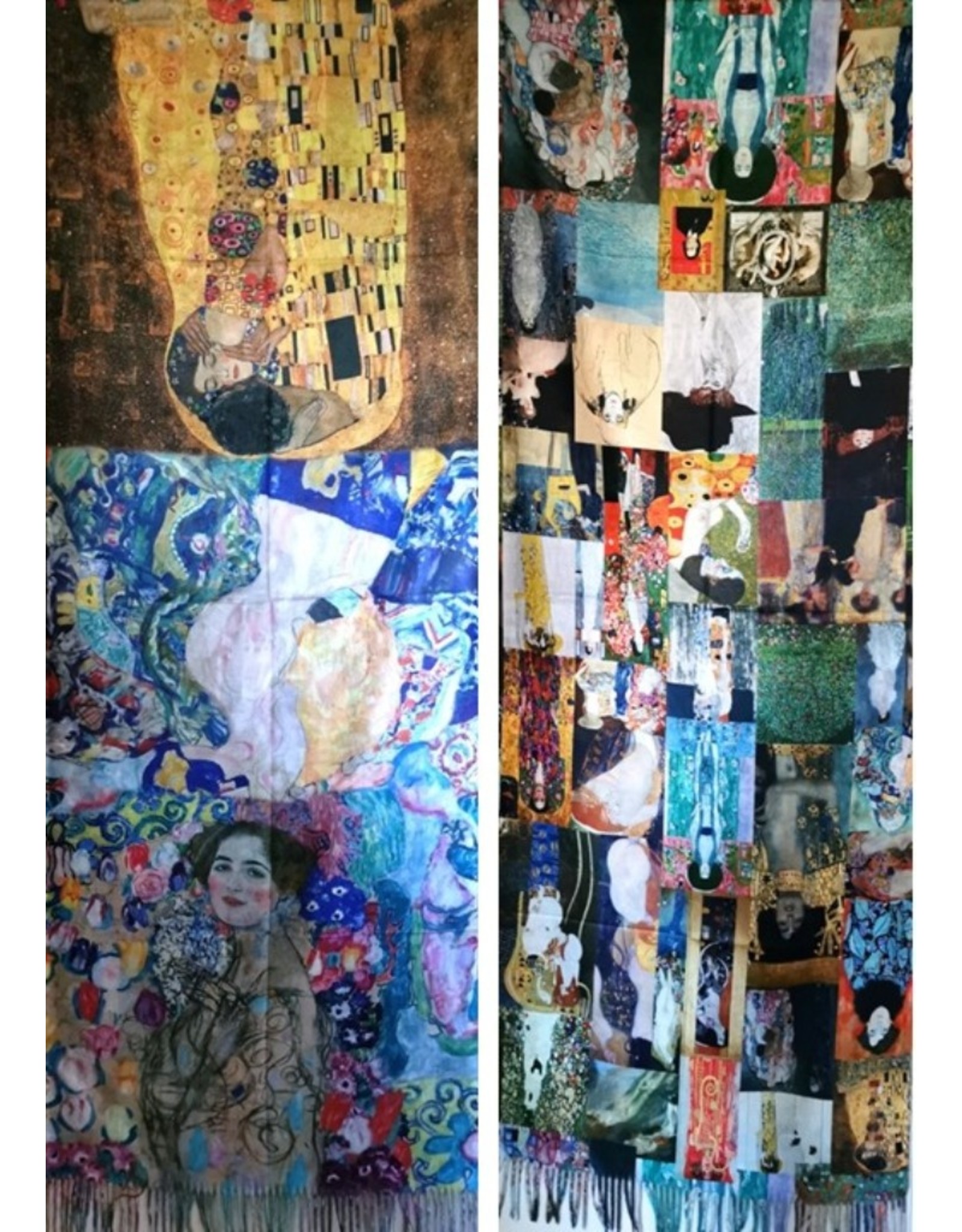 Miscellaneous - Shawl-Wrap Gustav Klimt Collage - double sided