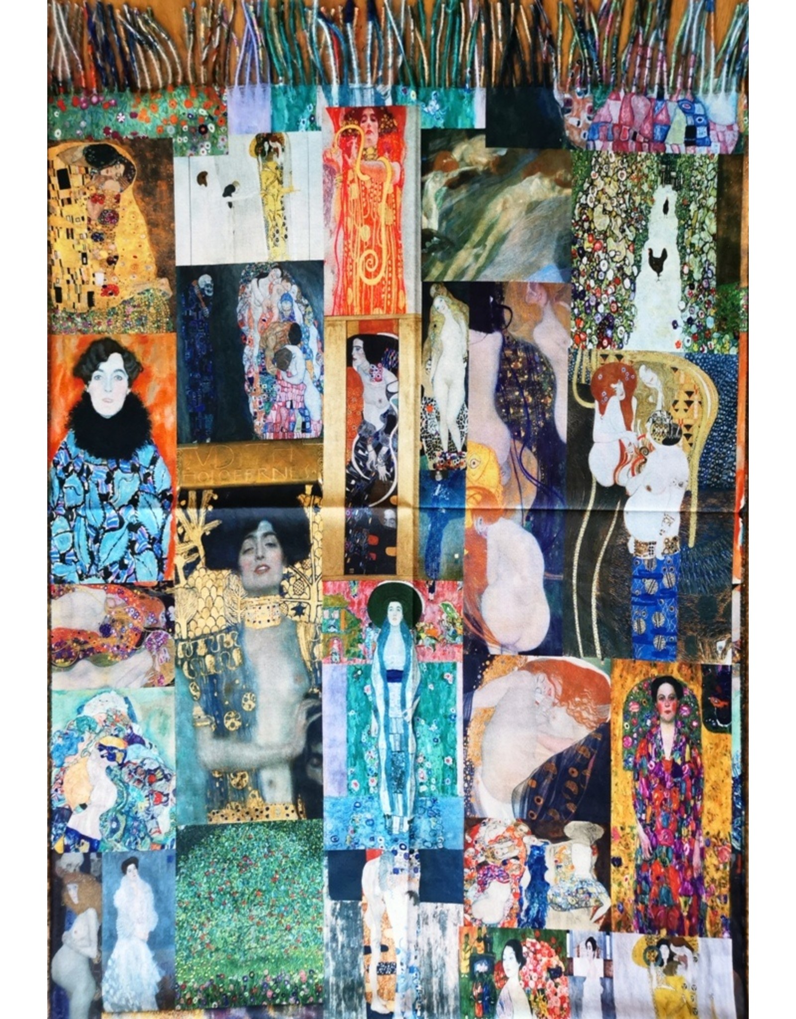 Miscellaneous - Shawl-Wrap Gustav Klimt Collage - double sided