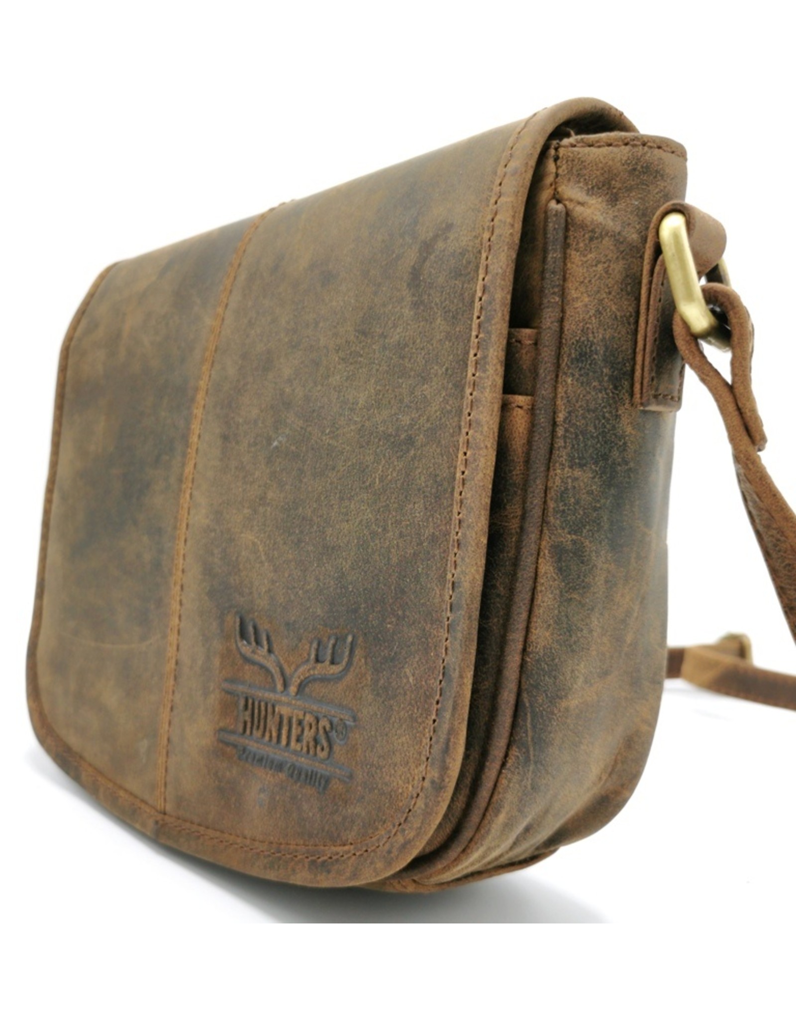 Hunters Leather Shoulder bags  leather crossbody bags - Hunters Leather Saddlebag Buffalo Leather