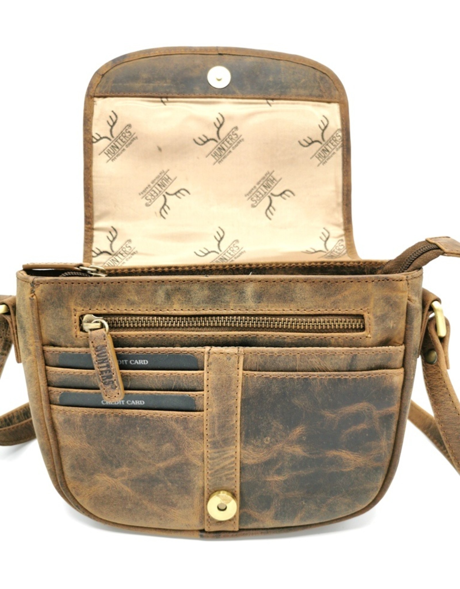 Hunters Leather Shoulder bags  leather crossbody bags - Hunters Leather Saddlebag Buffalo Leather