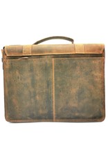 HillBurry Leather laptop bags - HillBurry Leather Vintage Schoolbag XL (Tan)