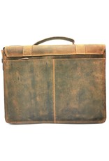 HillBurry Leather laptop bags - HillBurry Leather Vintage Schoolbag XL (Tan)