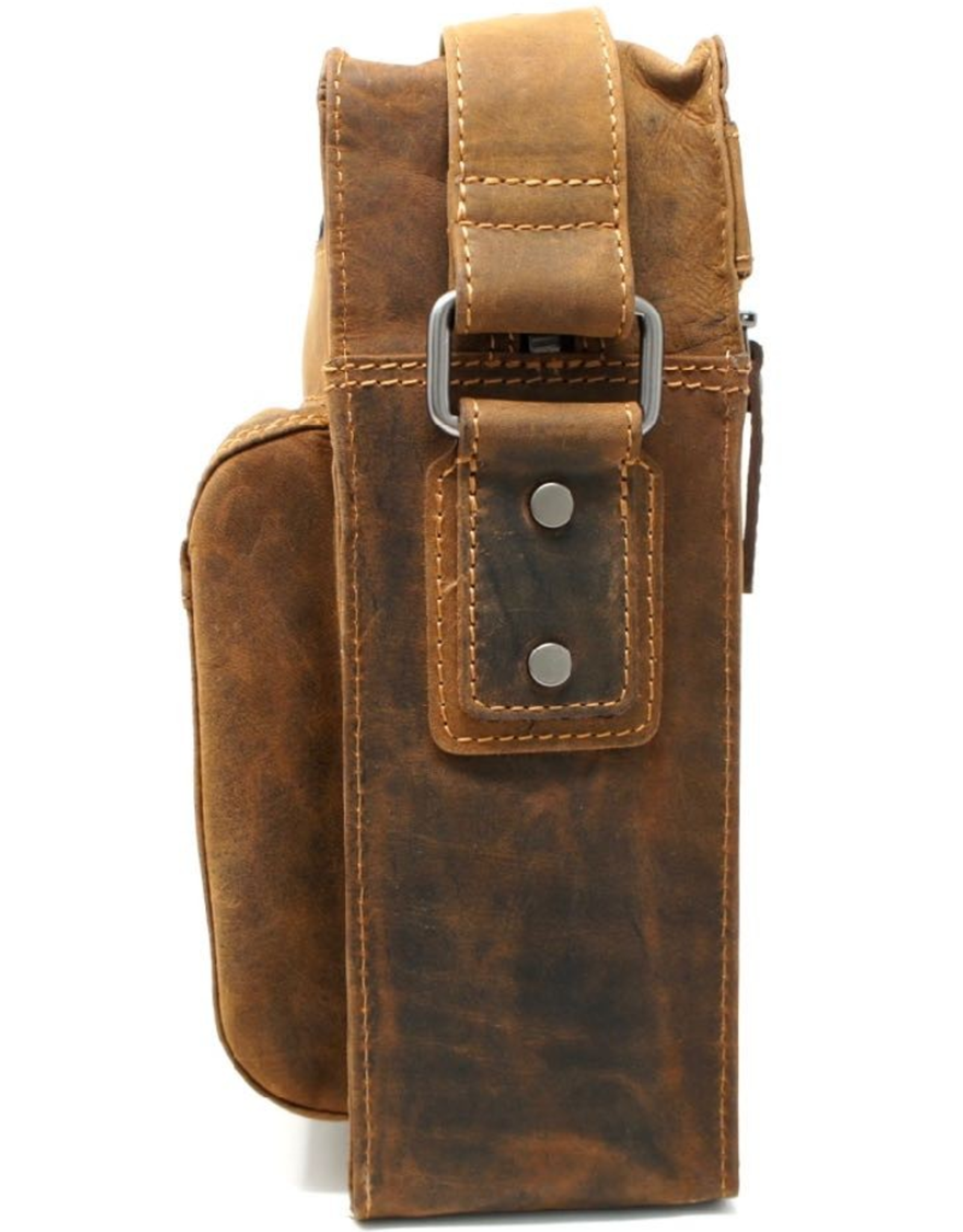 HillBurry Leather bags -  HillBurry Unisex Leather Shoulder Bag (rectangle model)