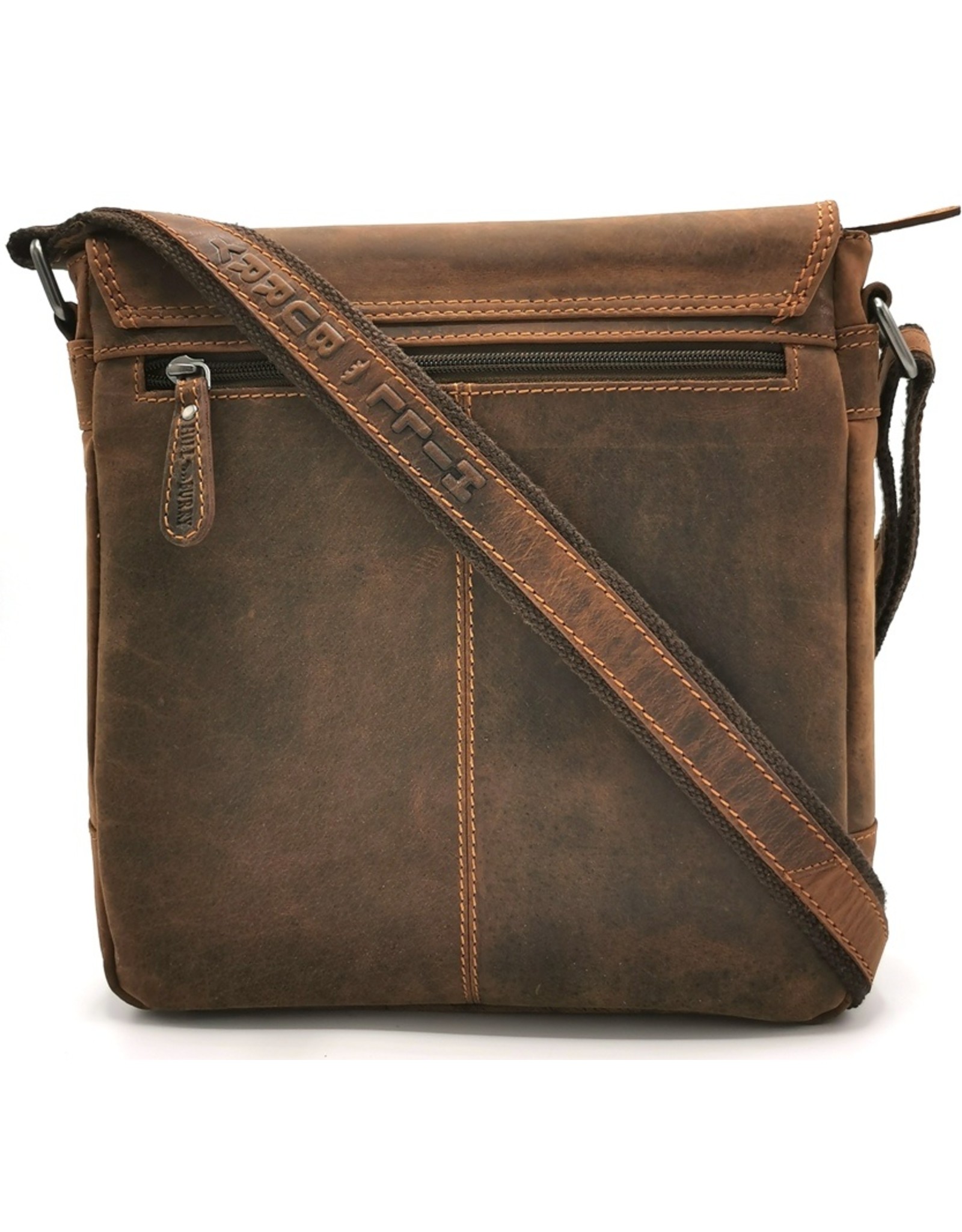 HillBurry Leather Shoulder bags  Leather crossbody bags - HillBurry Leather Crossbody bag bruin