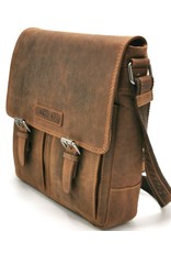 HillBurry Leather Shoulder bags  Leather crossbody bags - HillBurry Leather Crossbody bag bruin