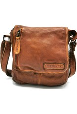 HillBurry Leather bags - HillBurry Shoulder bag Washed Leather Cognac